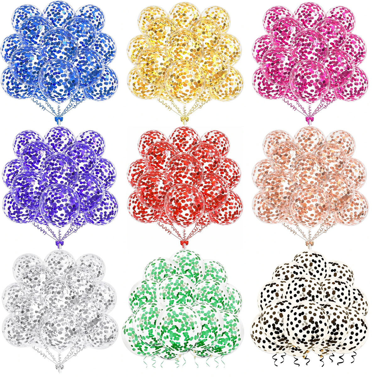 20PCS Gold glitter and red glitter Balloons Gender Reveal Wedding Valentine's Day Baby Shower Birthday Globos Party Decorations