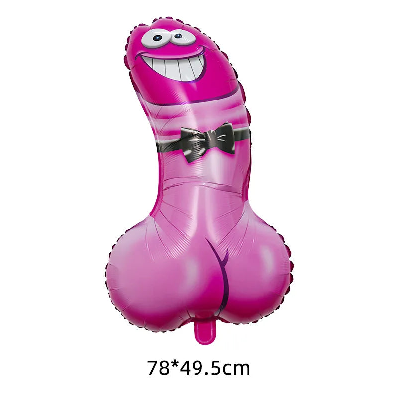 Huge Penis Shape Foil Balloon Bachelorette Party Decoration Bride To Be Globos Wedding Hen Night Adult Party Ballon Supplies