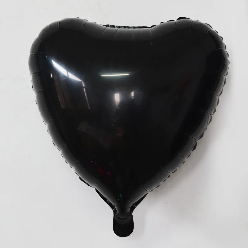 18 Inch Heart-shaped Aluminum Film Balloons For Valentine's Day Decorations Light Plate Heart-shaped Balloons Weddings