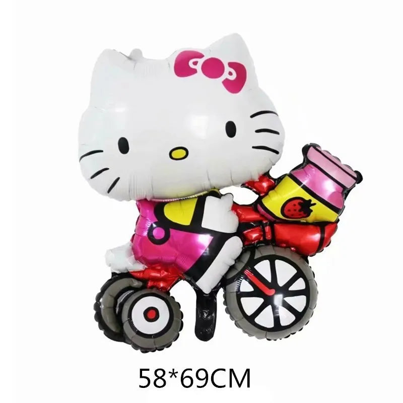 Hello Kitty Decoration Balloons Hello kitty Girl Party large Balloon Foil Balloon Latex Balloon Baby Shower Kitty Party Favors