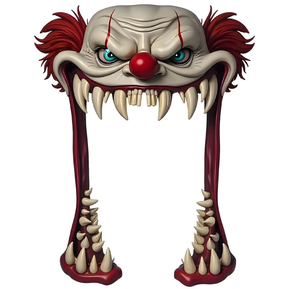 Halloween Scary Clown Hanging Flag Themed Cutting Scene Decoration Props Unique Home Garden Decor for Halloween