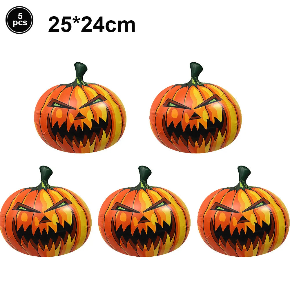 Halloween Theme Disposable Tableware Paper Plates Cups Napkins  Pumpkin Castle Ghost Halloween Party Decor Dinner Table Supplies