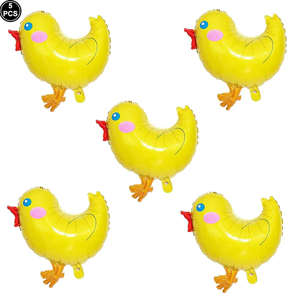Farm Animals Pig Balloons Animals Birthday Cow Chick Party Ballons Mini Animal Inflatable Favors Baby Shower Girls Party Decor