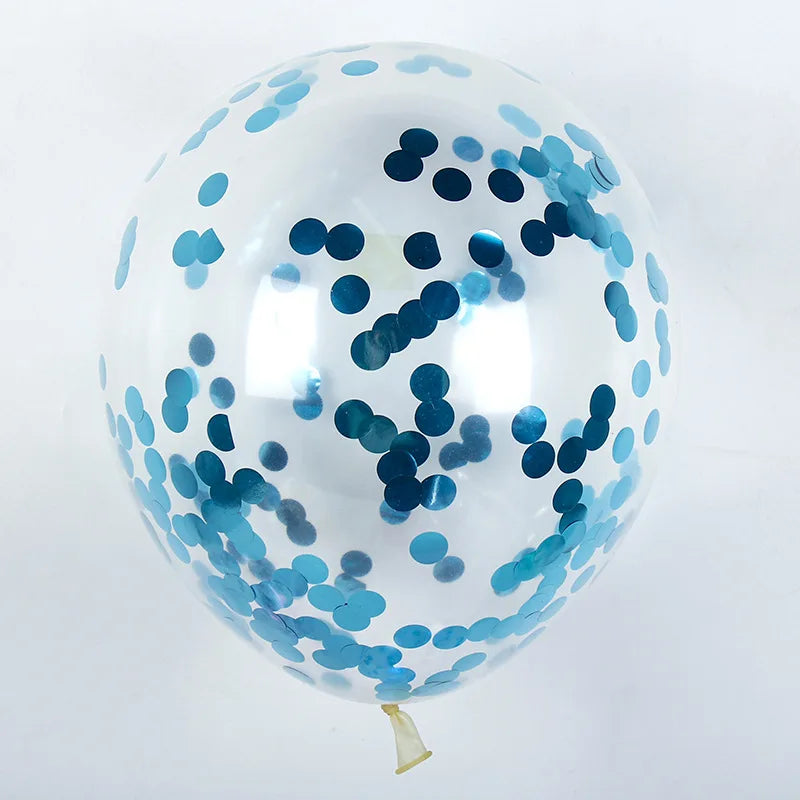 10/20/50 Pcs Colorful Confetti Balloons 12 Inch Transparent Sequin Balloons Wedding Birthday Balloons Festival Decoration Ballon