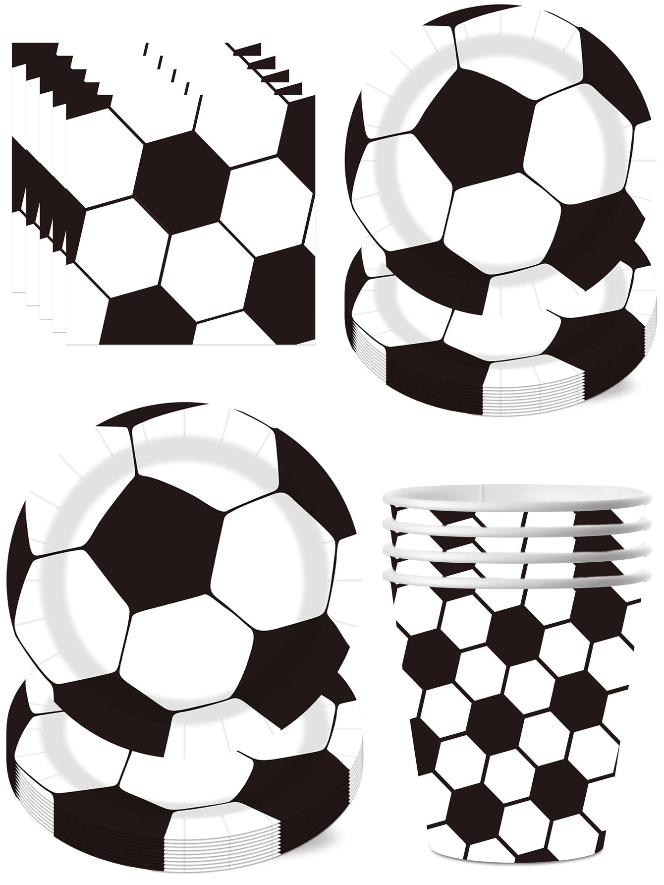 Football themed party, dinner plate, tissue cup, holiday celebration, camping festival celebration, birthday party