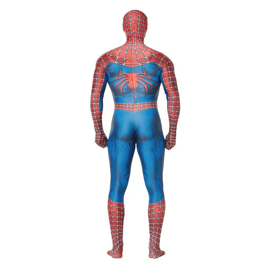 Superhero Cosplay Jumpsuit Tight Stretch Bodysuit Halloween Party Costume Role‑Play Fancy Dress For Men Adults Carnival Event