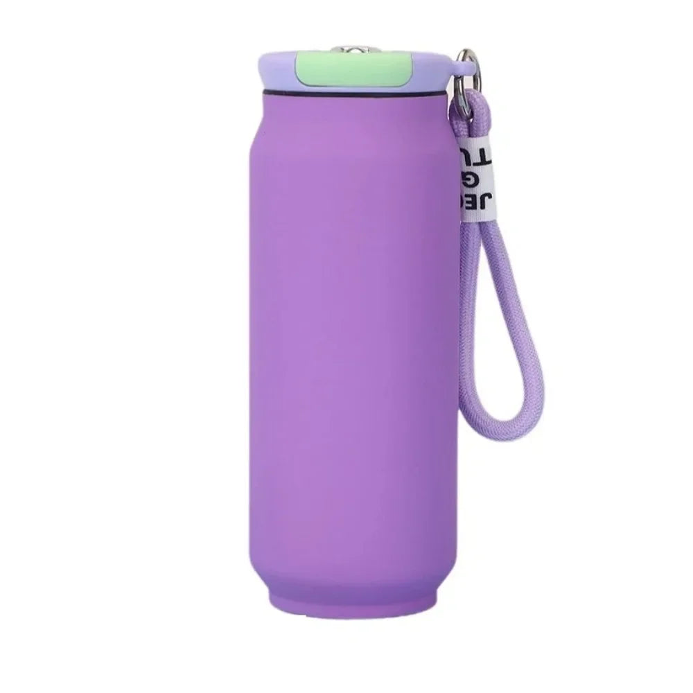 500ML Thermal Water Bottle Wide Mouth Large Capacity Insulated Water Bottle Handheld Leak Proof Vacuum Flask Outdoor Activities