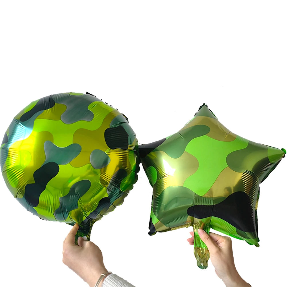 1pcs Giant Tank Balloons Foil Camo Helium Ballons Military Birthday Party Favor Army Theme Parti Decorations Boy Inflatable Toy
