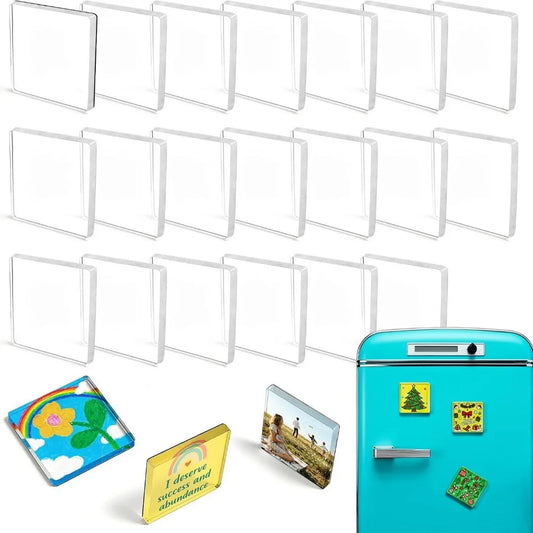 DIY Acrylic Fridge Magnet Kit Handmade Magnetic Sticker for Refrigerator Door Home Decor Craft Making Accessory Gift Supply Set