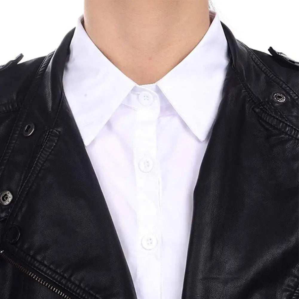 Fake Collar Blouse Versatile Adult Shirt Exquisite Solid Color Half Shirts Detachable Fakes Collar for Women Girls Shirts