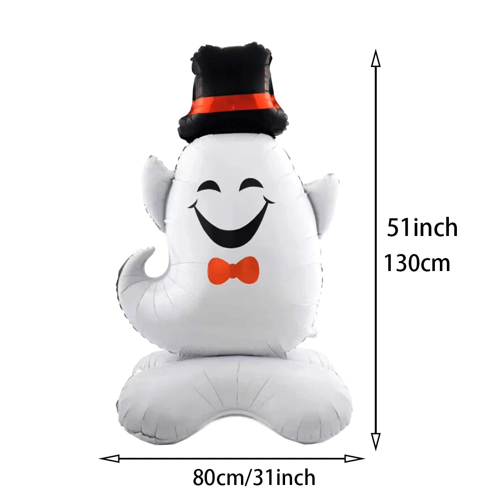 Halloween Party Decor Standing Ghost Balloon Standing pumpkin Balloon Horror Party Decoration Halloween Decors Home Supplies