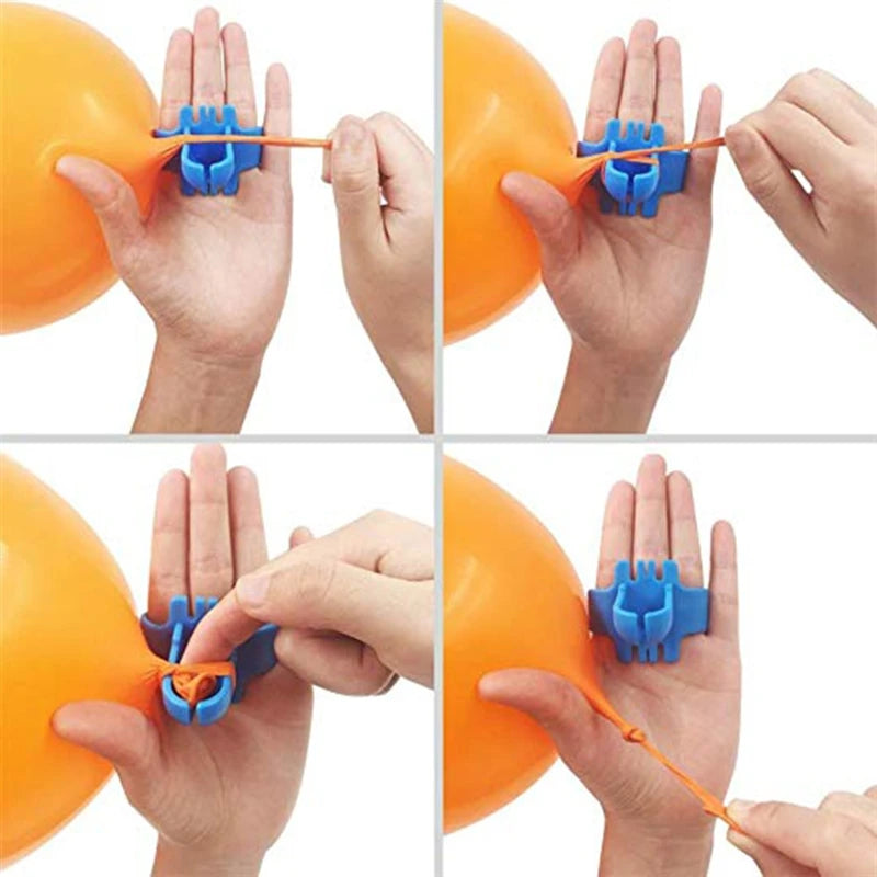 Balloon Tie Tool Balloon Easy Clamp Knot Tie Arch Garland Decor Strip Kit Balloon Tape Tying Party Accessories