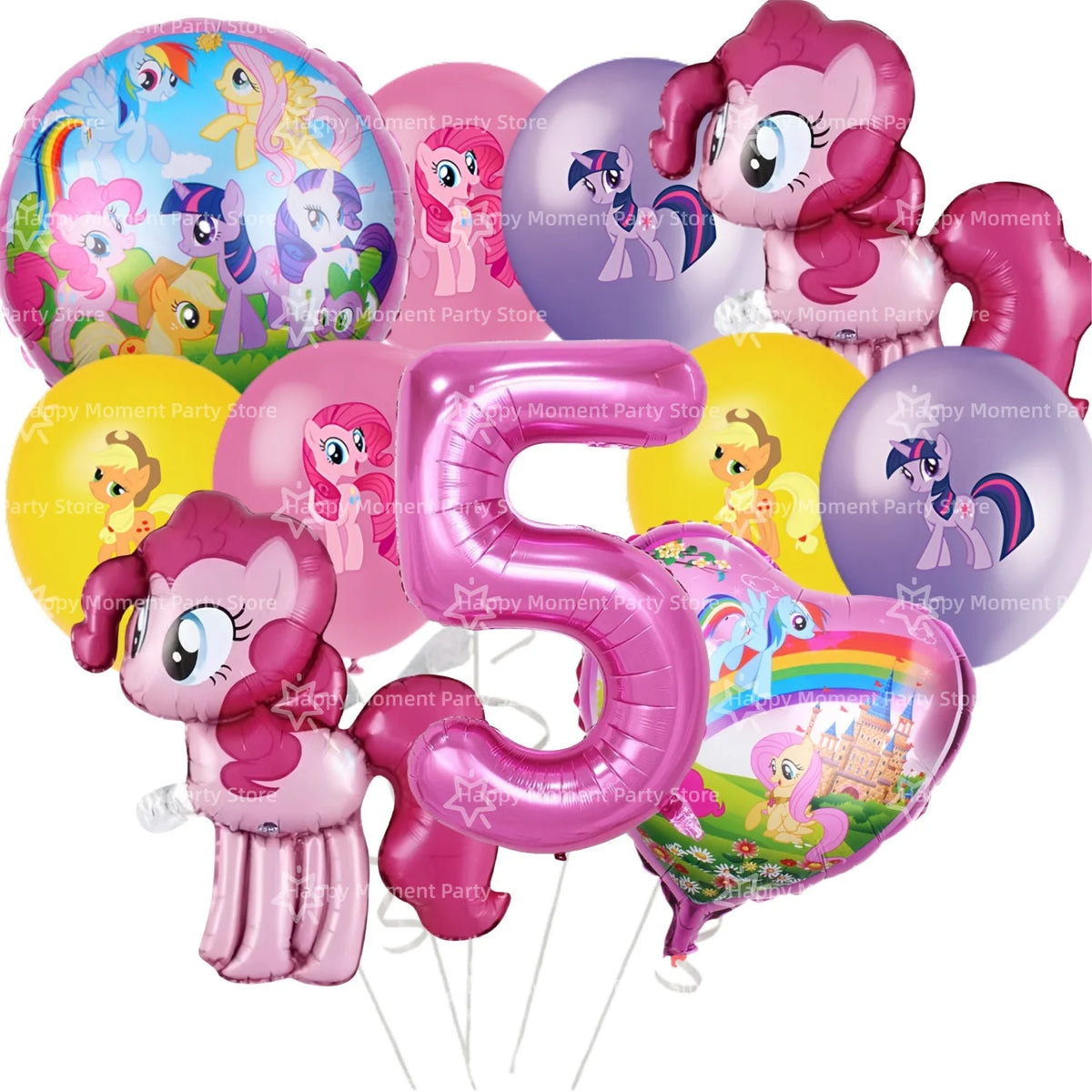 Pink Pony Birthday party Decoration set Tableware Tablecloth Plate Cup Gift Bags Napkin Baby Shower Pony Party Favors Supplies