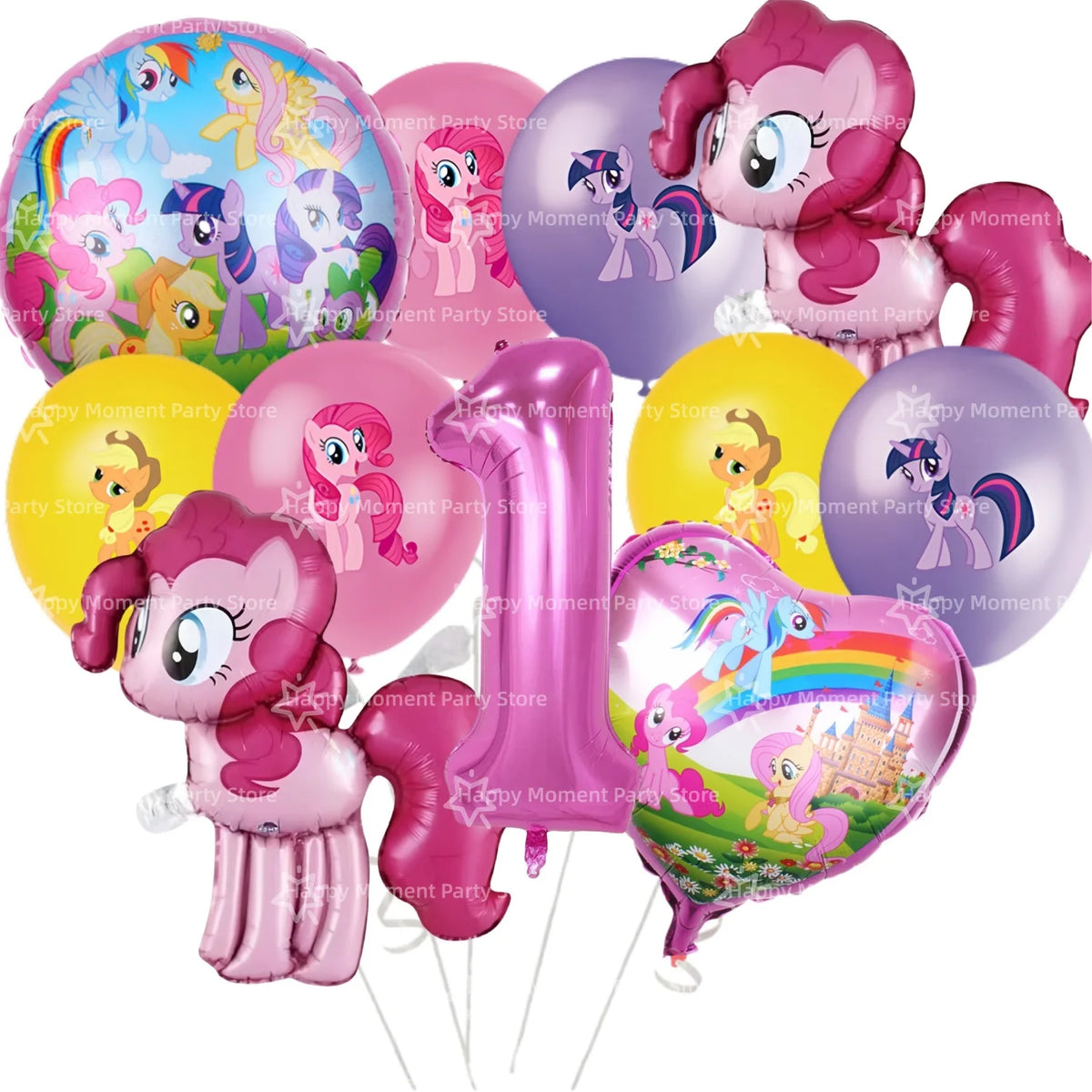 Pink Pony Birthday party Decoration set Tableware Tablecloth Plate Cup Gift Bags Napkin Baby Shower Pony Party Favors Supplies