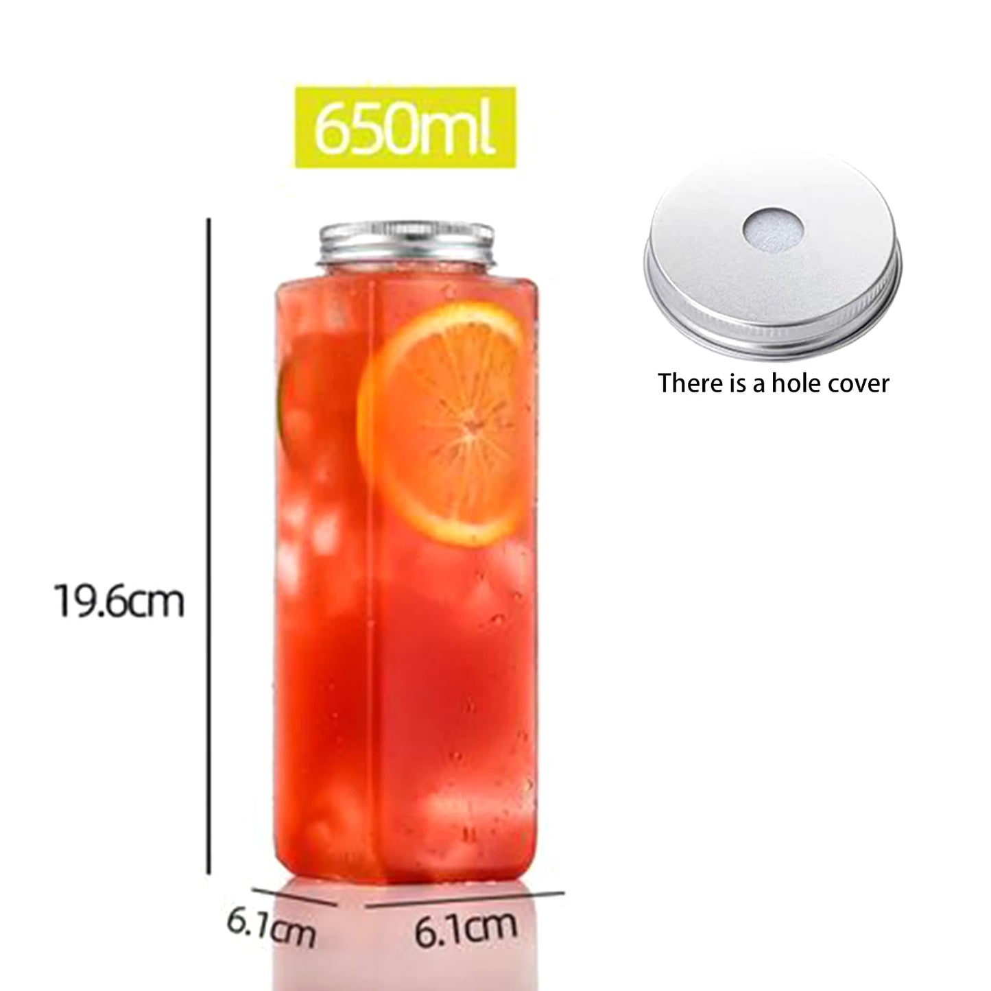 Portable Clear Plastic Bottle for Beverages; Perfect for Milk Tea, Coffee, and Juicing Water Cups