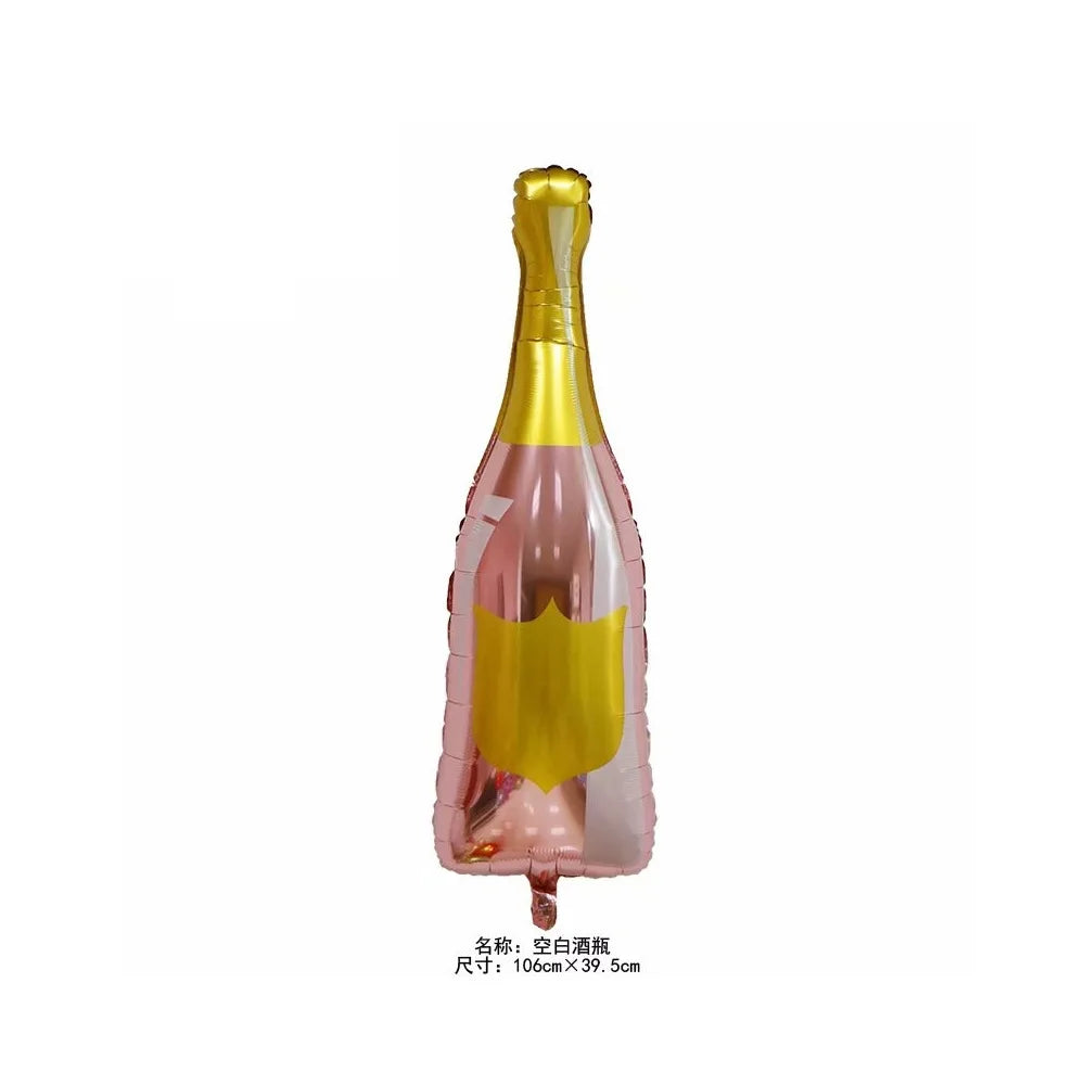 Balloon Champagne Whiskey Bottle Shape Aluminum Film Balloon For Birthday Party Bar Wedding Birthday Party Decoration