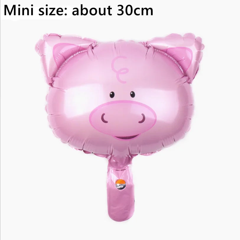 1Pcs Cartoon Animals Foil Ballons for Kids Jungle Safari Birthday Party Decor Tiger Monkey Giraffe Zoo Helium Balloon Supplies
