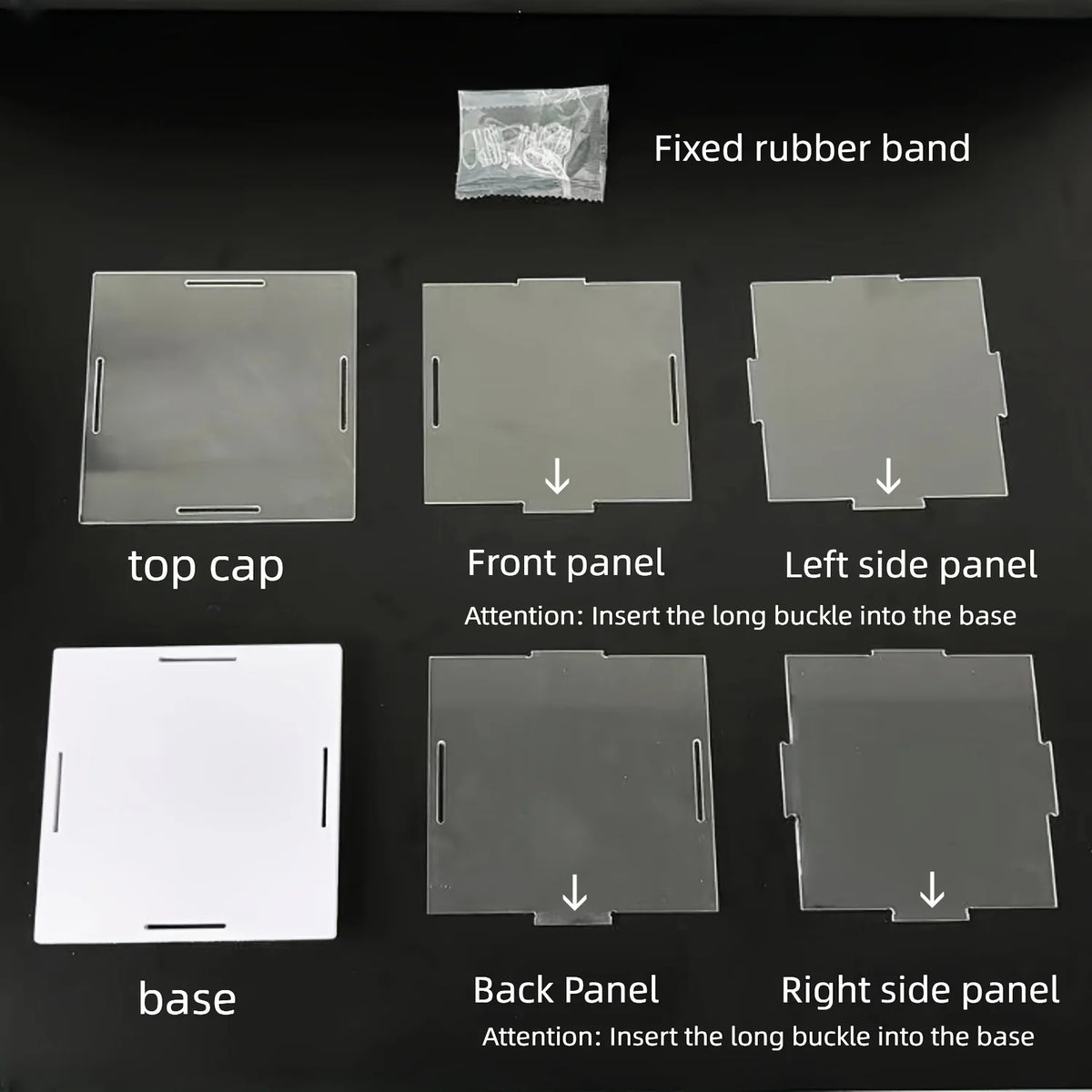 1pc Clear White Base Acrylic Display Box Dustproof Storage Display Cabinet, Suitable for Car Models/Toys/Collectibles