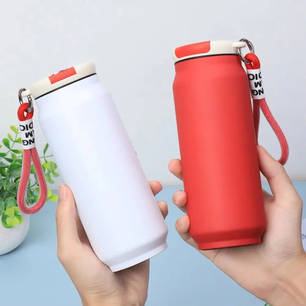 500ML Thermal Water Bottle Wide Mouth Large Capacity Insulated Water Bottle Handheld Leak Proof Vacuum Flask Outdoor Activities