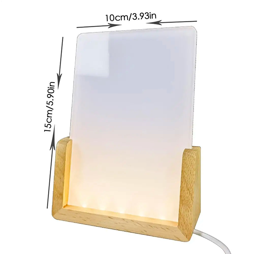 Sublimation Acrylic Blank Sublimation Photo Blanks 3D Night LED Light Lamp Base Heat Transfer Acrylic Photo Frame Blank