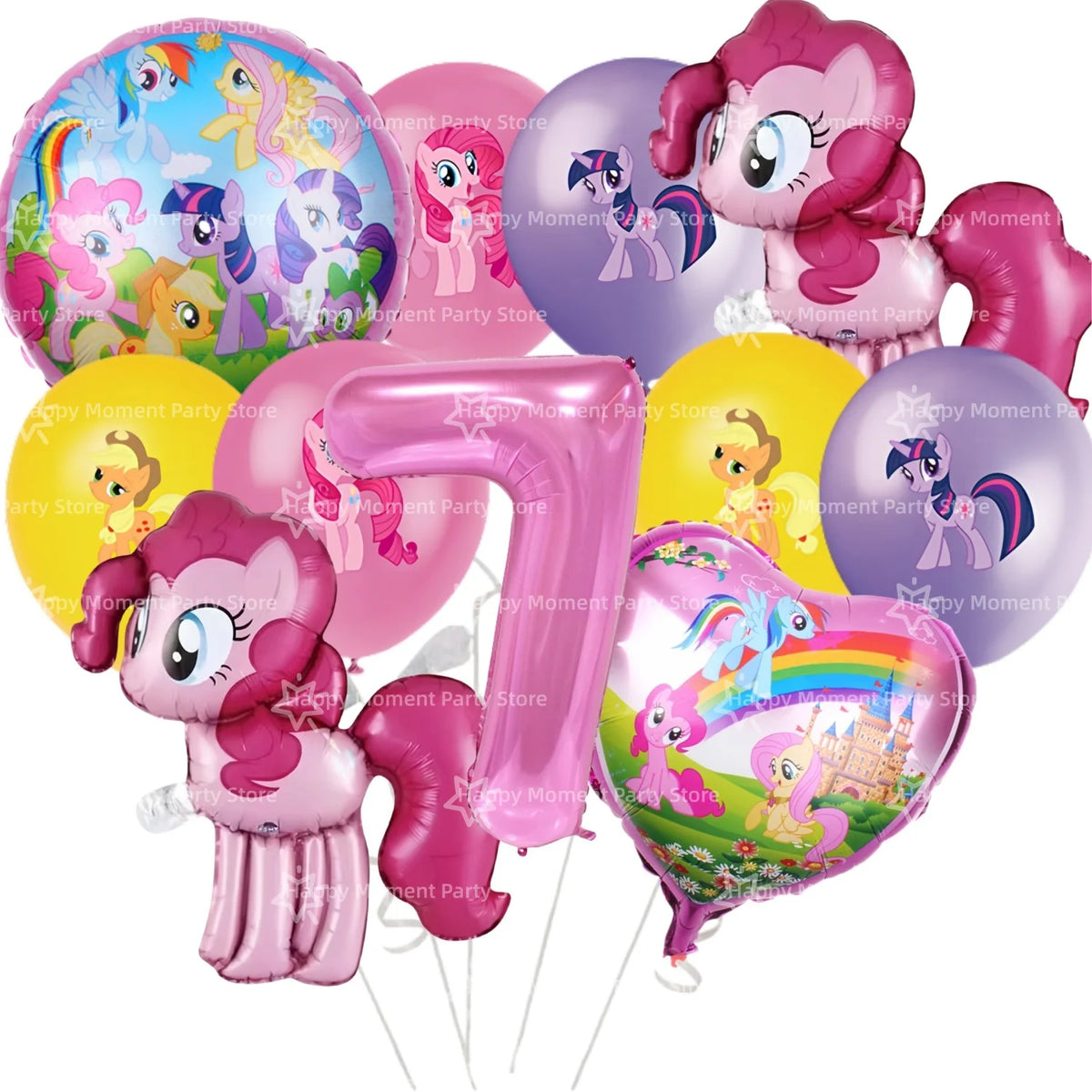 Pink Pony Birthday party Decoration set Tableware Tablecloth Plate Cup Gift Bags Napkin Baby Shower Pony Party Favors Supplies