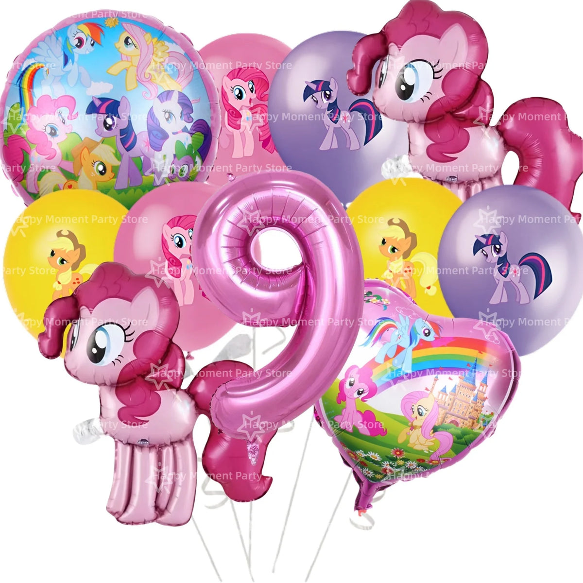 Pink Pony Birthday party Decoration set Tableware Tablecloth Plate Cup Gift Bags Napkin Baby Shower Pony Party Favors Supplies