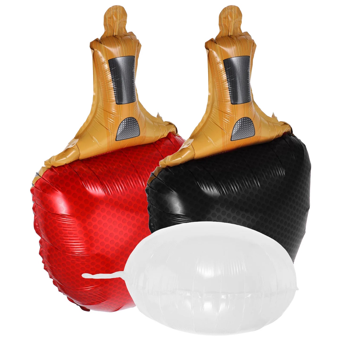 1 set 1 Set Table Tennis Balloons Aluminum Foil Paddle Sports Party Decoration Supplies Birthday Competition Event Decorations