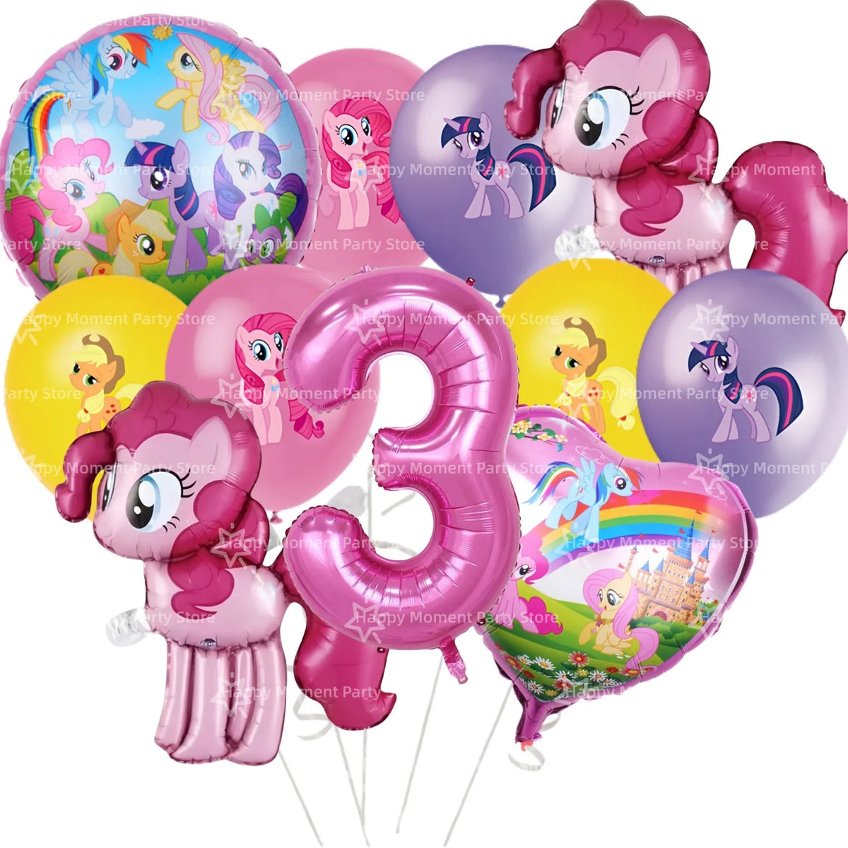 Pink Pony Birthday party Decoration set Tableware Tablecloth Plate Cup Gift Bags Napkin Baby Shower Pony Party Favors Supplies