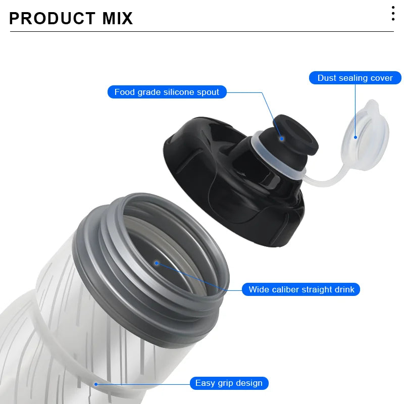 RIDERACE Bicycle Water Bottle Insulated Thermal Outdoor Sport Cycling Dual Layer Portable 620ml MTB Road Bike Cold Water Kettle