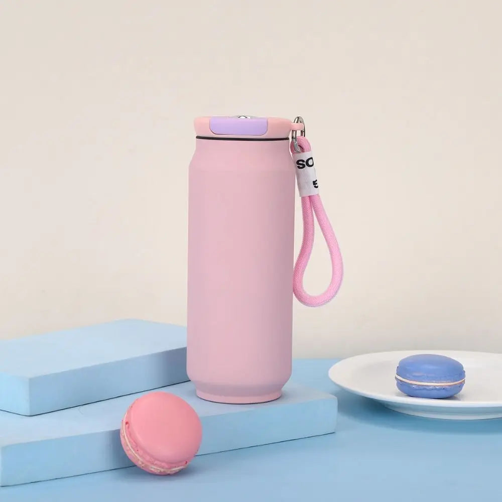 500ML Thermal Water Bottle Wide Mouth Large Capacity Insulated Water Bottle Handheld Leak Proof Vacuum Flask Outdoor Activities