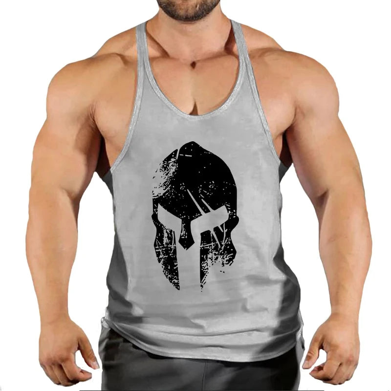 Gym T-shirts Muscle Men's Clothes Workout Fitness Shirt Singlets Tank Top Vest Man Sportswear Muscular Bodybuilding Stringer