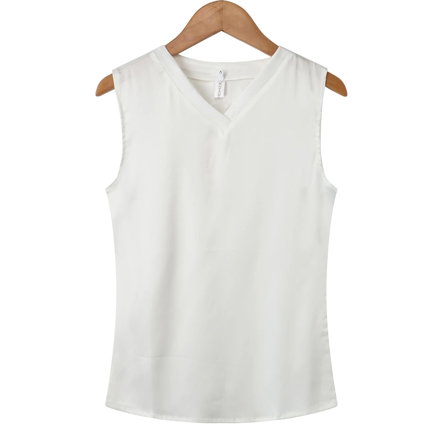 New Imitation Silk Ladies Sleeveless Blouse Halter Sexy Shirt Tops