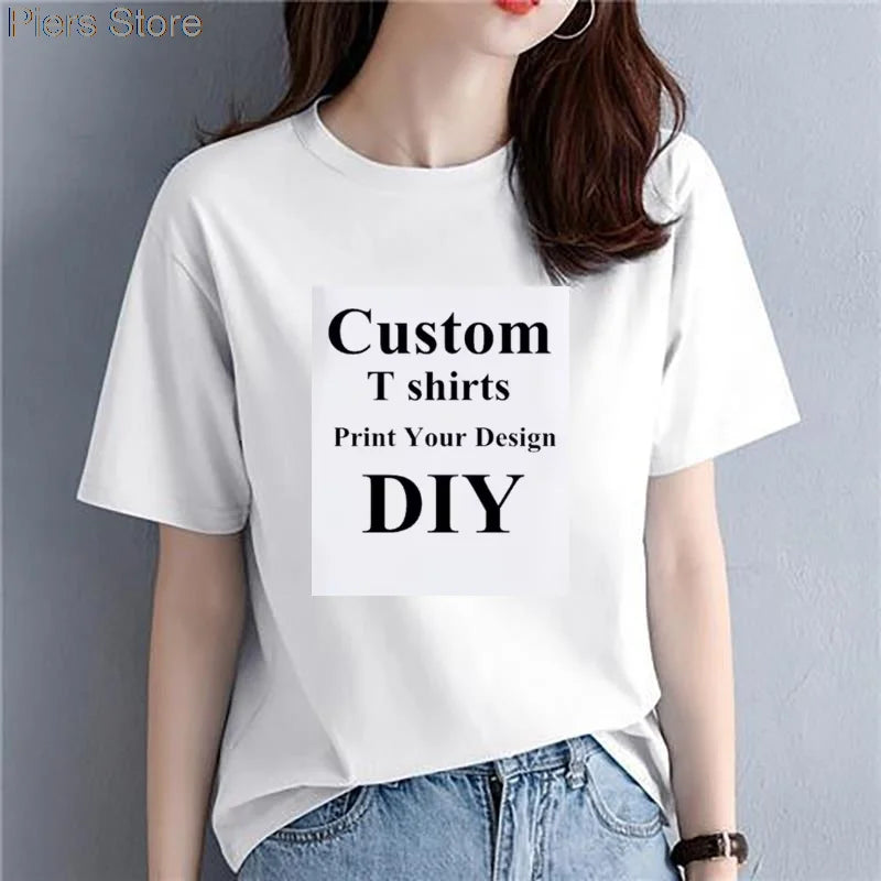 100%cotton Summer Tee T Shirt Women Kawaii T-Shirts Women 2025 Autumn Solid Simple Oversized Tshirt White Long Sleeve Tops