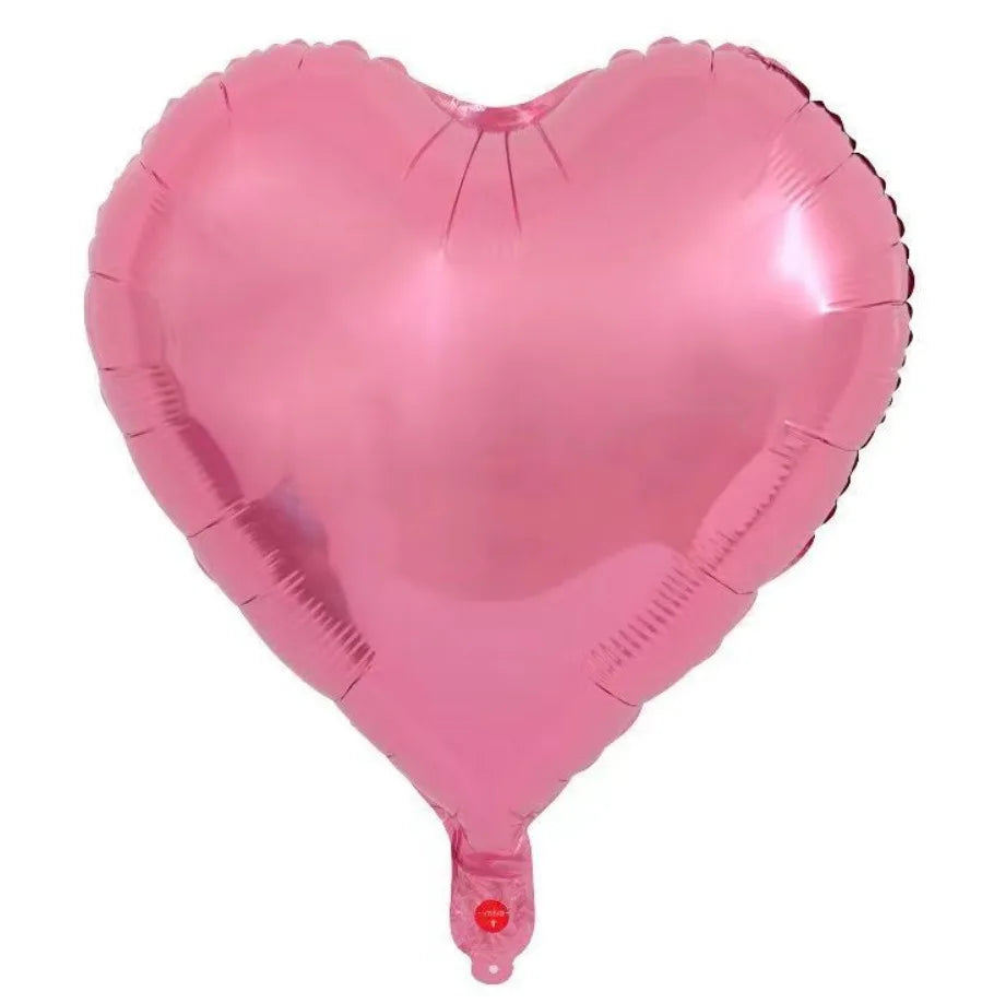 18 Inch Heart-shaped Aluminum Film Balloons For Valentine's Day Decorations Light Plate Heart-shaped Balloons Weddings