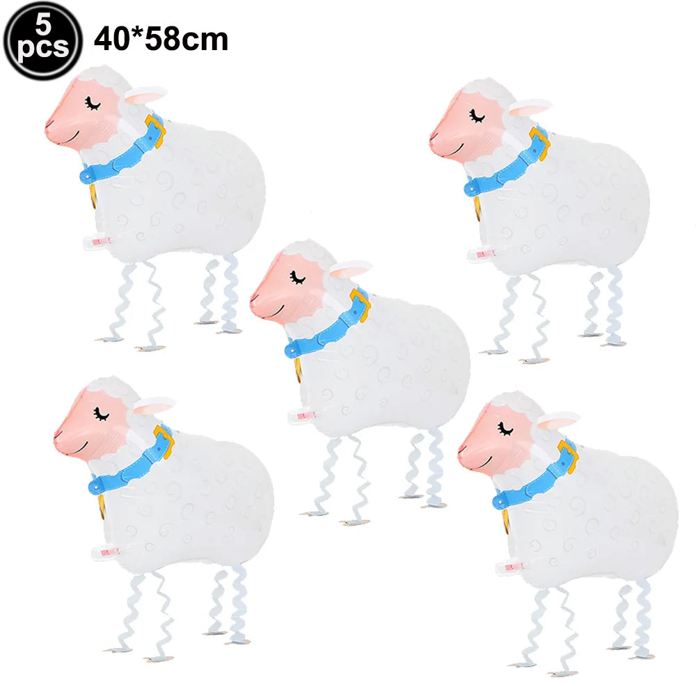 Farm Animals Pig Balloons Animals Birthday Cow Chick Party Ballons Mini Animal Inflatable Favors Baby Shower Girls Party Decor