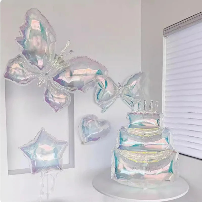 Large Butterfly Aluminum Foil Balloons Butterfly Helium Air Globos Baby Showers Kids Toy Photo Props Birthday Party Decorations