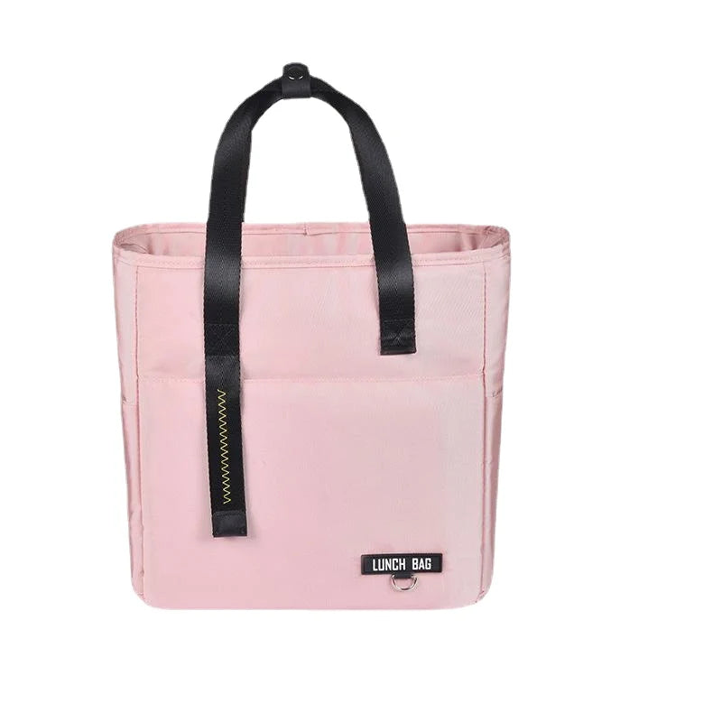 Insulated Bento Lunch Box Thermal Bag Large Capacity Food Zipper Storage Bags Container Cooler Travel Picnic Handbags