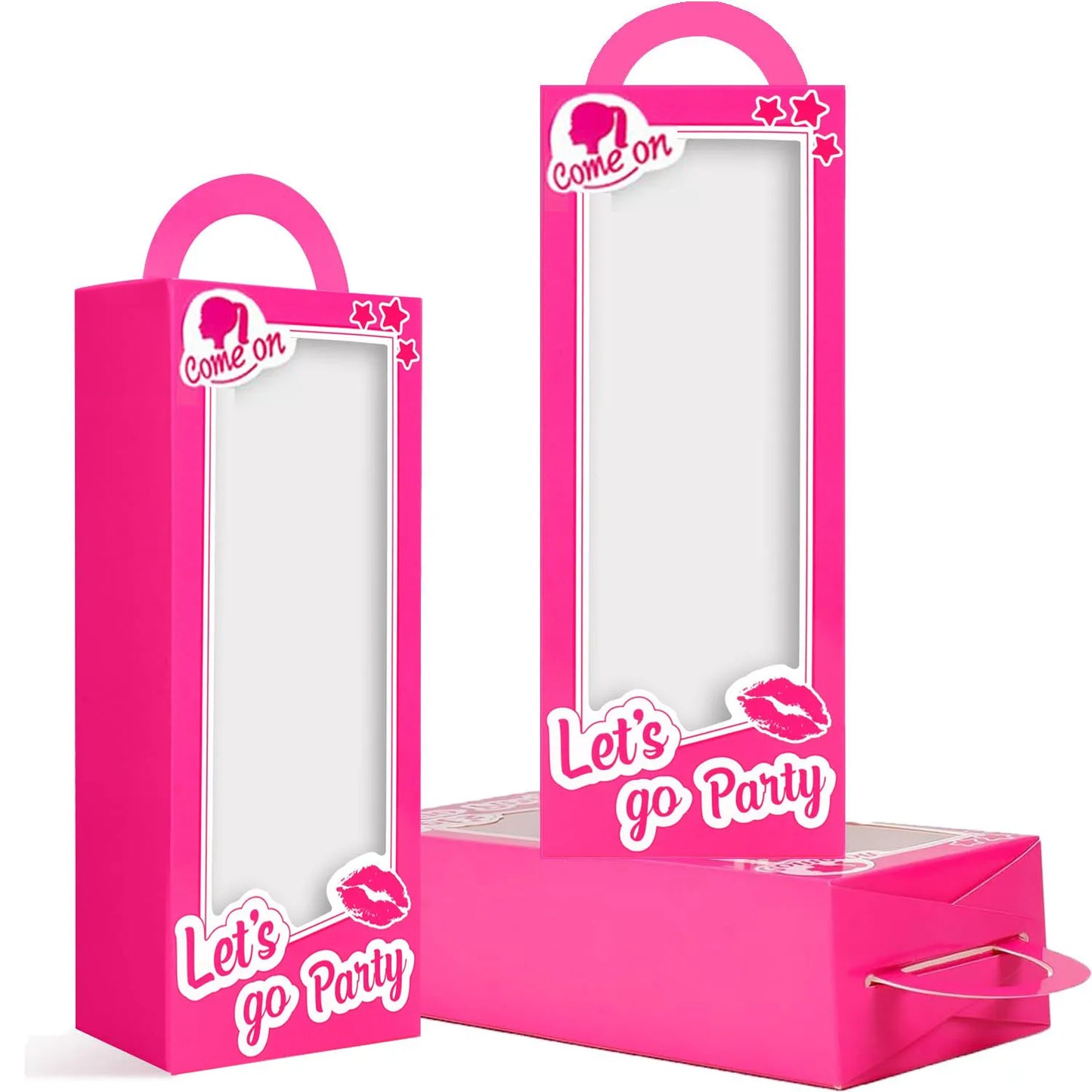 Hot Pink Girl Party Favor Boxes Princess Party Favors Gift Box Candy Boxes Pink Bachelorette Party Decoration For Girls Women