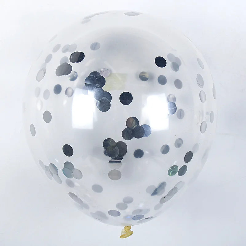 10/20/50 Pcs Colorful Confetti Balloons 12 Inch Transparent Sequin Balloons Wedding Birthday Balloons Festival Decoration Ballon