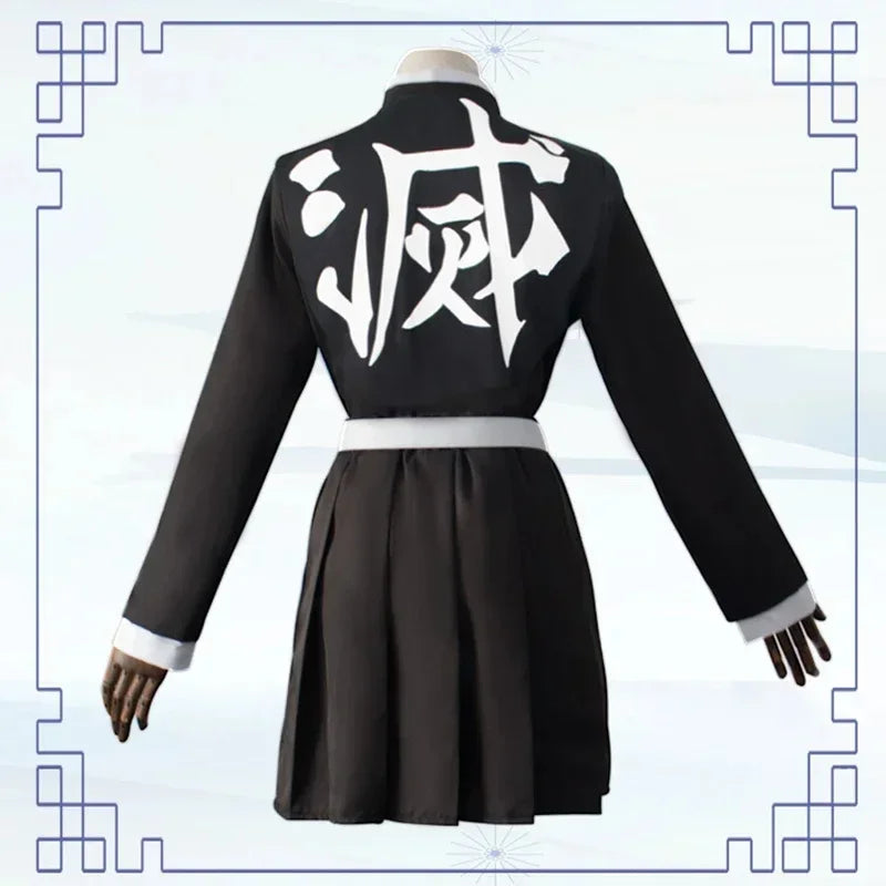 Adult Children Anime Kanroji Mitsuri Cosplay Costume Kimono Haori Dress Wig Clothes Halloween Costume for Adult Children