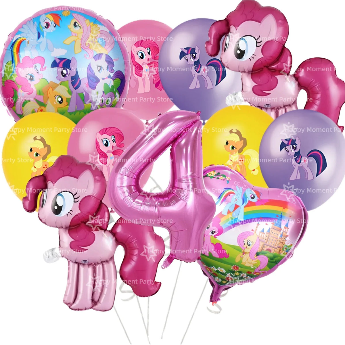 Pink Pony Birthday party Decoration set Tableware Tablecloth Plate Cup Gift Bags Napkin Baby Shower Pony Party Favors Supplies