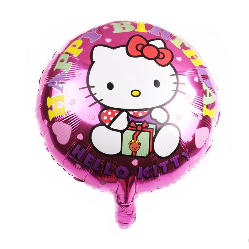 Hello Kitty Decoration Balloons Hello kitty Girl Party large Balloon Foil Balloon Latex Balloon Baby Shower Kitty Party Favors