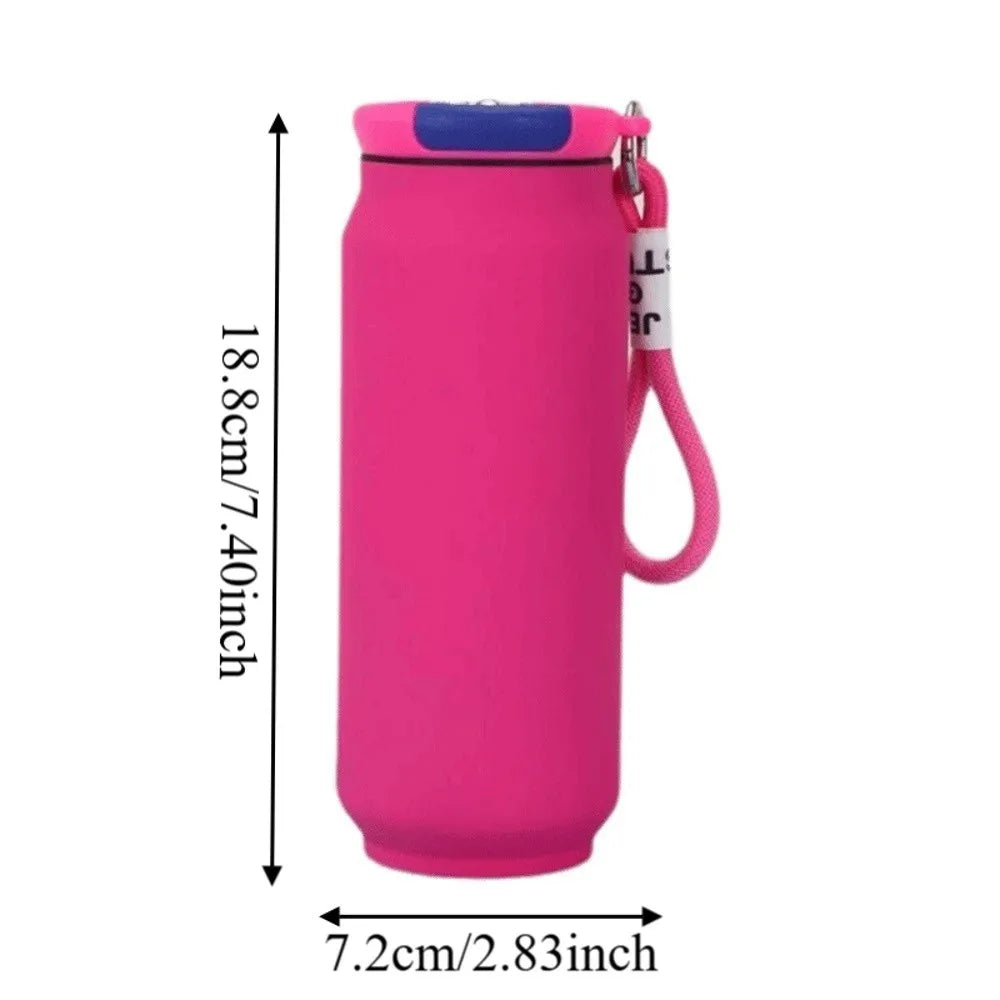 500ML Thermal Water Bottle Wide Mouth Large Capacity Insulated Water Bottle Handheld Leak Proof Vacuum Flask Outdoor Activities