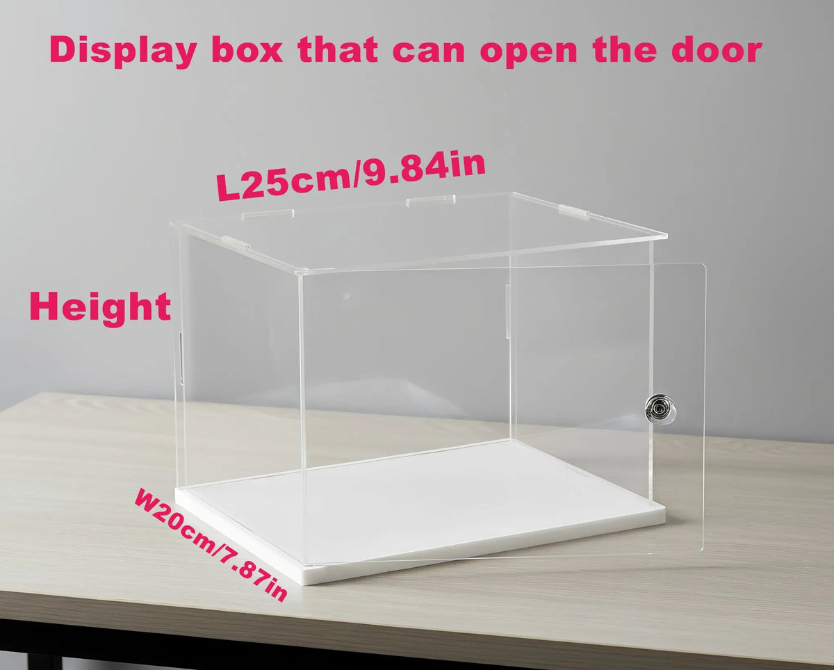 Acrylic Display Case 200 Sizes Available Can Be Opened With Handle, Which Is Beautiful, Dustproof, and Convenient for Storage