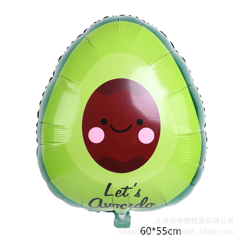 TACO Pancake Balloon Food Festival Party Avocado Pinata Cactus Mexican Aluminum Balloons