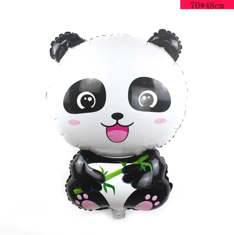 1Pcs Cartoon Animals Foil Ballons for Kids Jungle Safari Birthday Party Decor Tiger Monkey Giraffe Zoo Helium Balloon Supplies