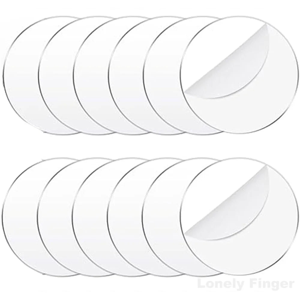 6 Inch Acrylic Circle Blanks Clear Disc Round Transparent Coasters Ornament Blanks for Crafts Christmas 12pcs/20pcs/30pcs