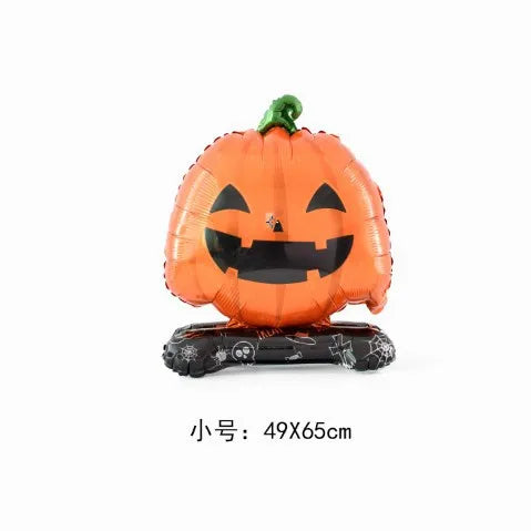 Halloween Party Decor Standing Ghost Balloon Standing pumpkin Balloon Horror Party Decoration Halloween Decors Home Supplies