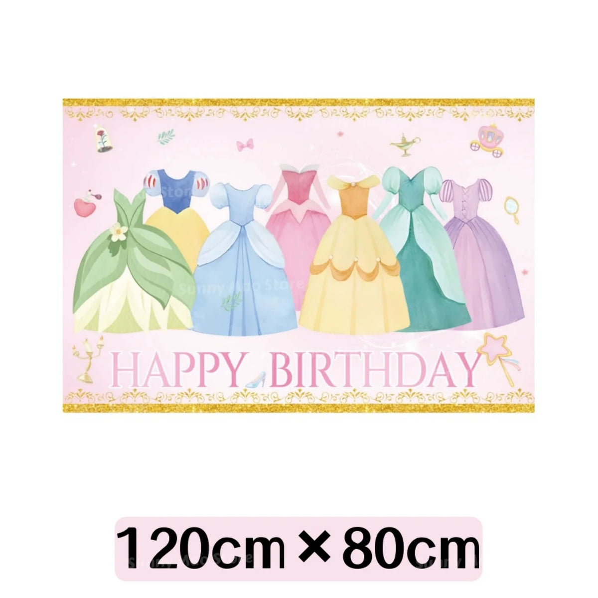 Princess Birthday Party Decorations Kit Paper Cup Plate Napkin Tablecloth  Banner Pink Party Supplies Disposable Dinnerware Set