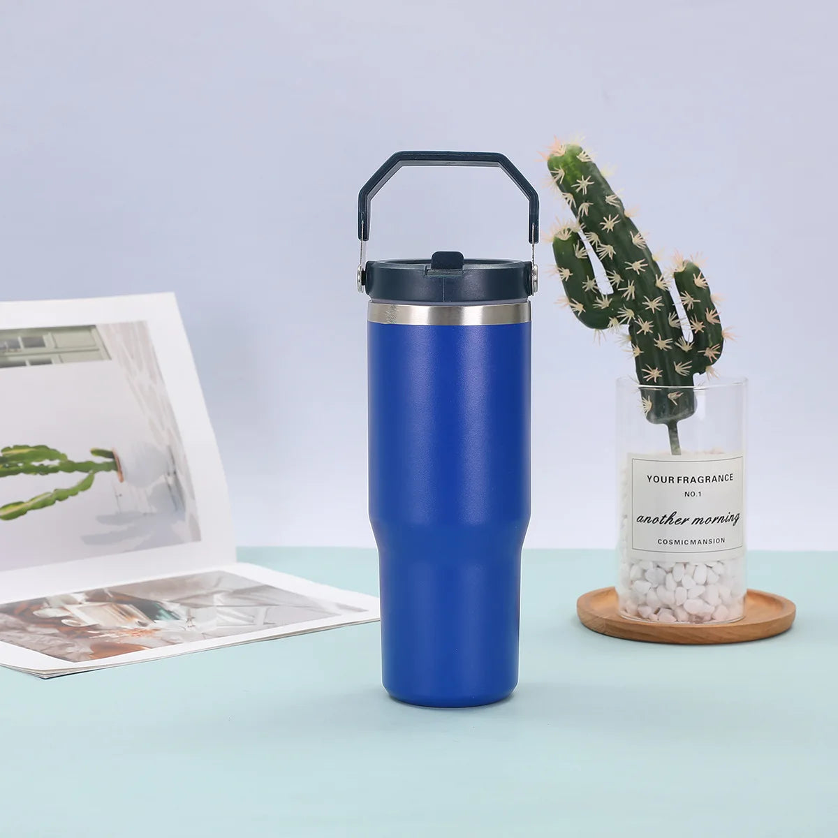 Stainless Steel Thermal Water Bottle Keeps Cold and Heat Thermal Mug Portable Tumbler Vacuum Flask Car Insulated Cup